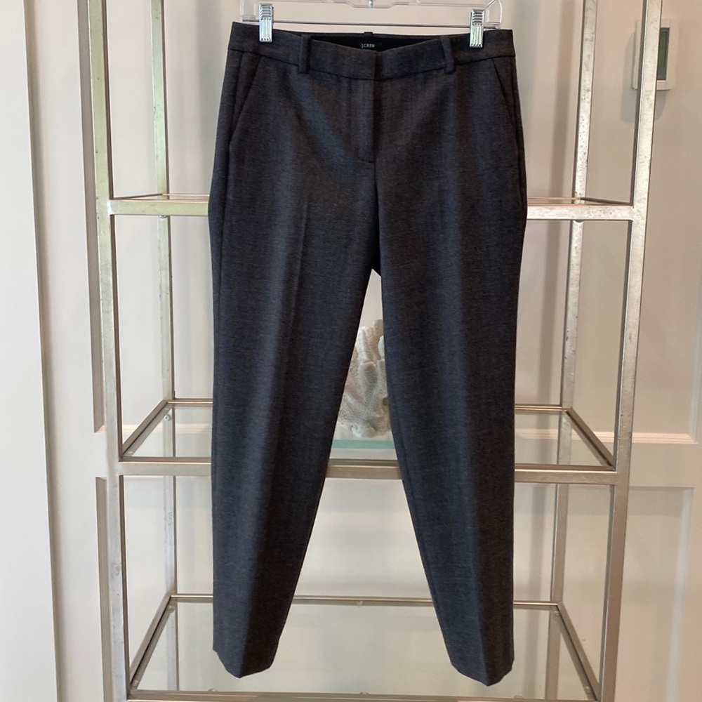J. Crew charcoal gray city for trousers, size 2